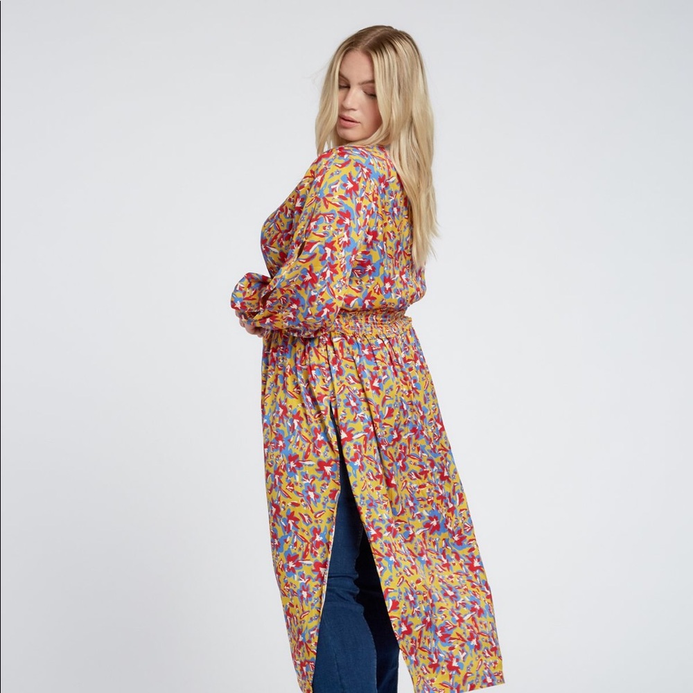👗JXB Davina Smocked Duster